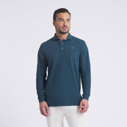 CLOUDSPUN Long Sleeve Midweight Golf Polo | Puma Golf Classic