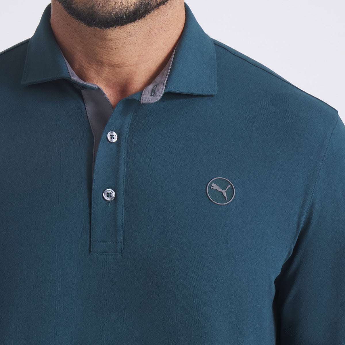 CLOUDSPUN Long Sleeve Midweight Golf Polo | Puma Golf Classic