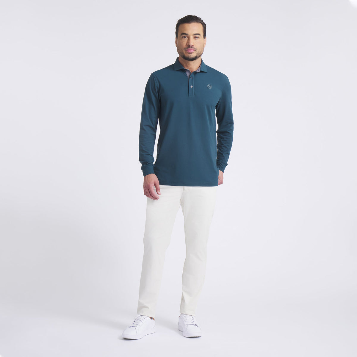 CLOUDSPUN Long Sleeve Midweight Golf Polo | Puma Golf Classic